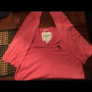 Abercrombie pink muscle sweater